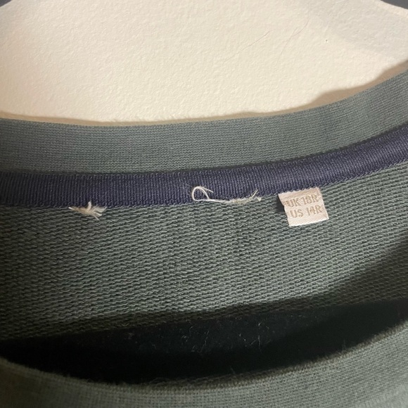 Boden Sweatshirt Dress in Charcoal Marl (Ripple Wave) size 14 - Picture 10 of 11